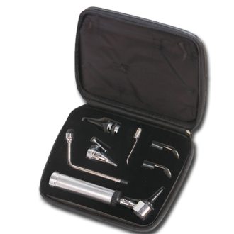   Otoscop PARKERLIGHT set with nasal speculum, laryngoscope, light pole