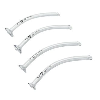 Nasopharyngeal airway tube single use, transparent, size 4.5