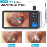   Otoscope Ear Endoscope, Ear Cleaner Tool With Rechargeable Battery