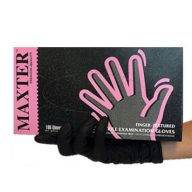   Maxter nitrile black powder-free 3.6gr examination gloves S size