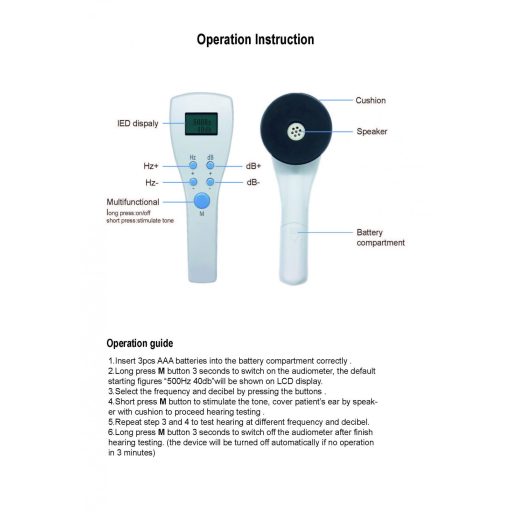 AudiScan handheld audiometer
