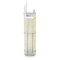 Plastic exudate container with vacuum valve