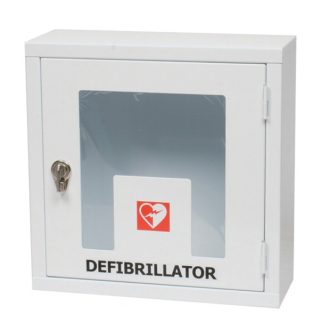 Defibrillator wall-mounted cabin with indoor RASTER