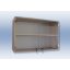 2 Wandschränke mit Glastür 90x30x60 cm