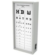 Sehtesttafel Kettesy 1 Spalte - Buchstabe+E 3m