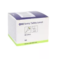   BD Sentry safety lancet 23G green, 1.8 mm depth, 100 pcs/box, Ref: 369528