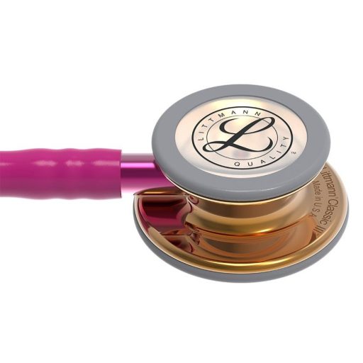 3M™ Littmann® Classic III™ Monitoring Stethoscope 5647 Raspberry, High Polish Copper Finish 