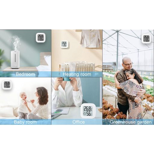 Mini digital indoor hygrometer and temperature meter