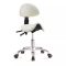 Backrest, saddle swivel chair white