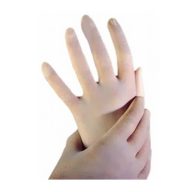   Medical sterile examination rubber gloves powder coated, size 7,5