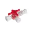 BD Connecta 3-way stopcock, red, 100 pcs/box, Ref: 394605