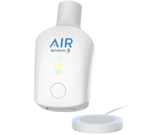 SpiroSonic AIR (SPIROTHOR, SPIROTUBE) spirométer, ultrahangos elven mérő, vezeték nélküli
