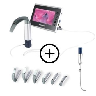   BD-M7DF Wiederverwendbares Video-Laryngoskop mit 7" monitor set