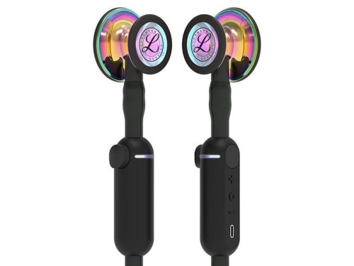 Littmann Core Digital Stethoskop VET Bundle Regenbogen-Edition 69cm mit Sony Bluetooth-Lautsprechern