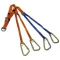 Strap set for basket stretchers with carabiners Spencer