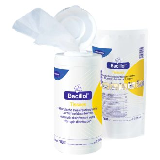   Bacillol® Tissues gebrauchsfertige, aldehydfreie Flächendesinfektionstücher - Nachfüllpackung (100 Stück)