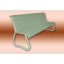 Waiting room bench 3 seater perforated plate