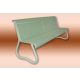 Waiting room bench 3 seater perforated plate