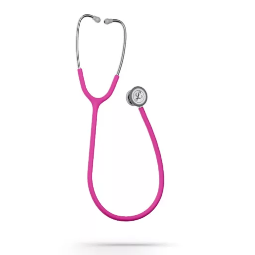 3M™ Littmann® Classic III™ Stethoscope, 5648C, Stainless-finish Chestpiece, Satin-finish Raspberry Tube