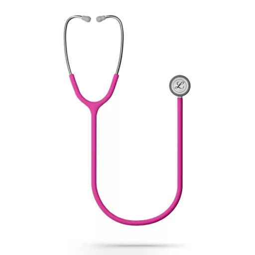 3M™ Littmann® Classic III™ Stethoscope, 5648C, Stainless-finish Chestpiece, Satin-finish Raspberry Tube