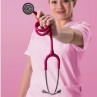   3M™ Littmann® Classic III™ Stethoscope, 5648C, Stainless-finish Chestpiece, Satin-finish Raspberry Tube