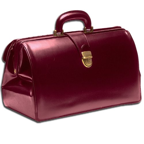 SUPERTEXAS leather medical bag 42 x 20 x 23 - burgundy