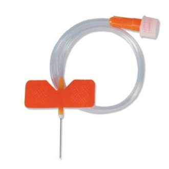 Sterile wing needle Chirana 25 G orange