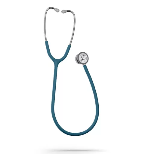 3M™ Littmann® Classic III™ Stethoscope, 5623C, Stainless-finish Chestpiece, Satin-finish Caribbean Blue Tube