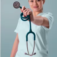   3M™ Littmann® Classic III™ Stethoscope, 5623C, Stainless-finish Chestpiece, Satin-finish Caribbean Blue Tube