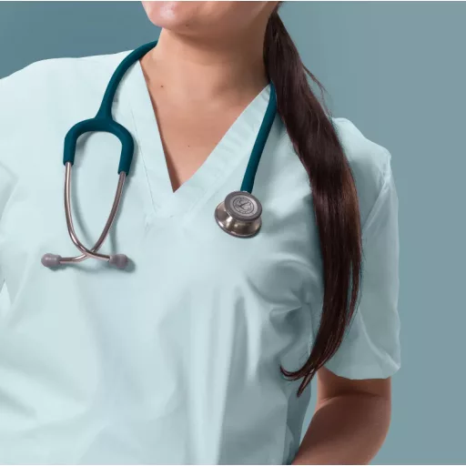 3M™ Littmann® Classic III™ Stethoscope, 5623C, Stainless-finish Chestpiece, Satin-finish Caribbean Blue Tube