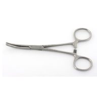 Stainless steel curved vascular forceps - 18 cm
